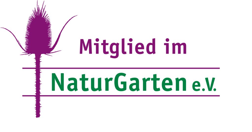Das Foto mit dem Logo "Mitglied im NaturGarten e.V."